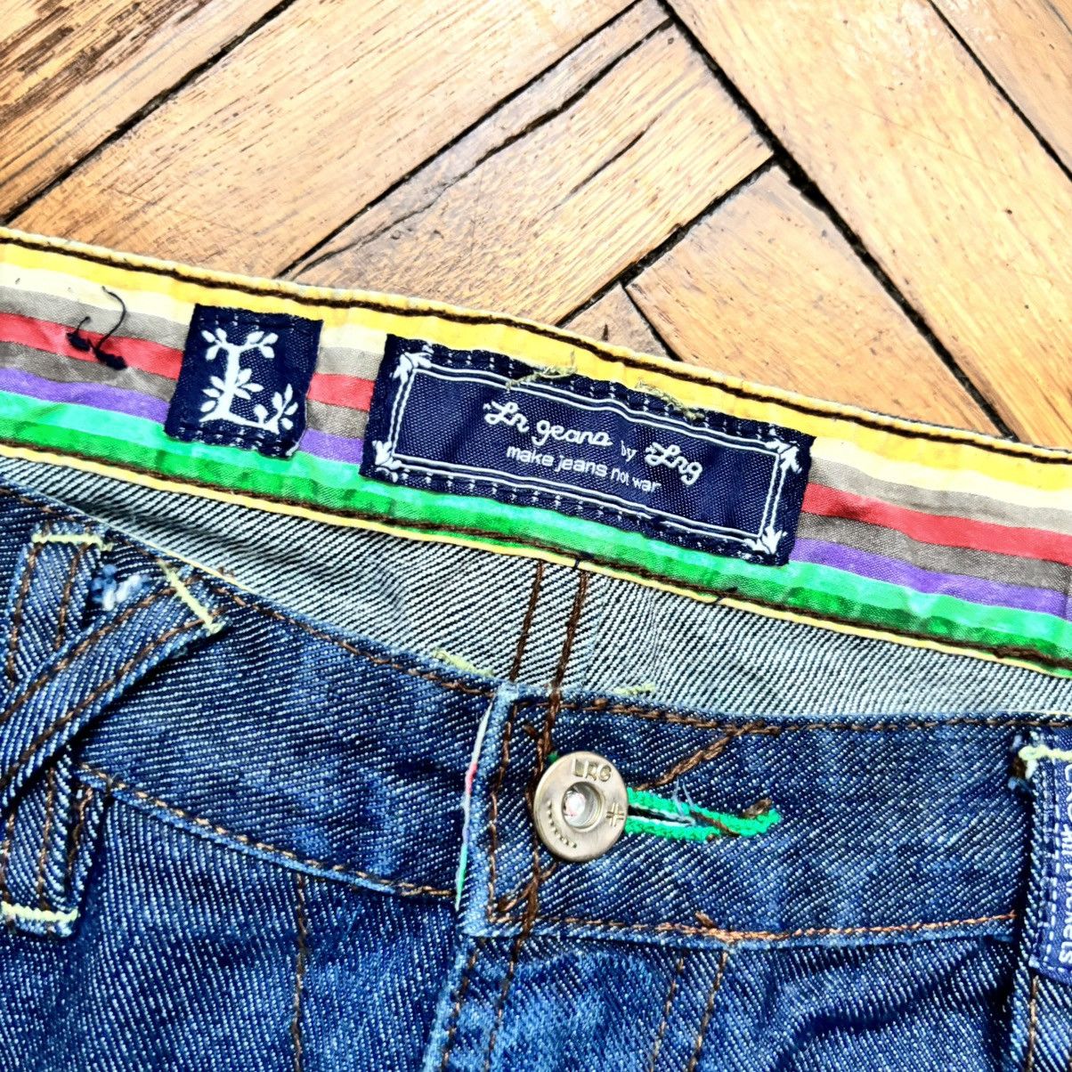 Vintage Last Drop‼️ Vintage Y2K LRG Baggy Dark Blue Denim Jeans Size US 38 / EU 54 - 9 Thumbnail
