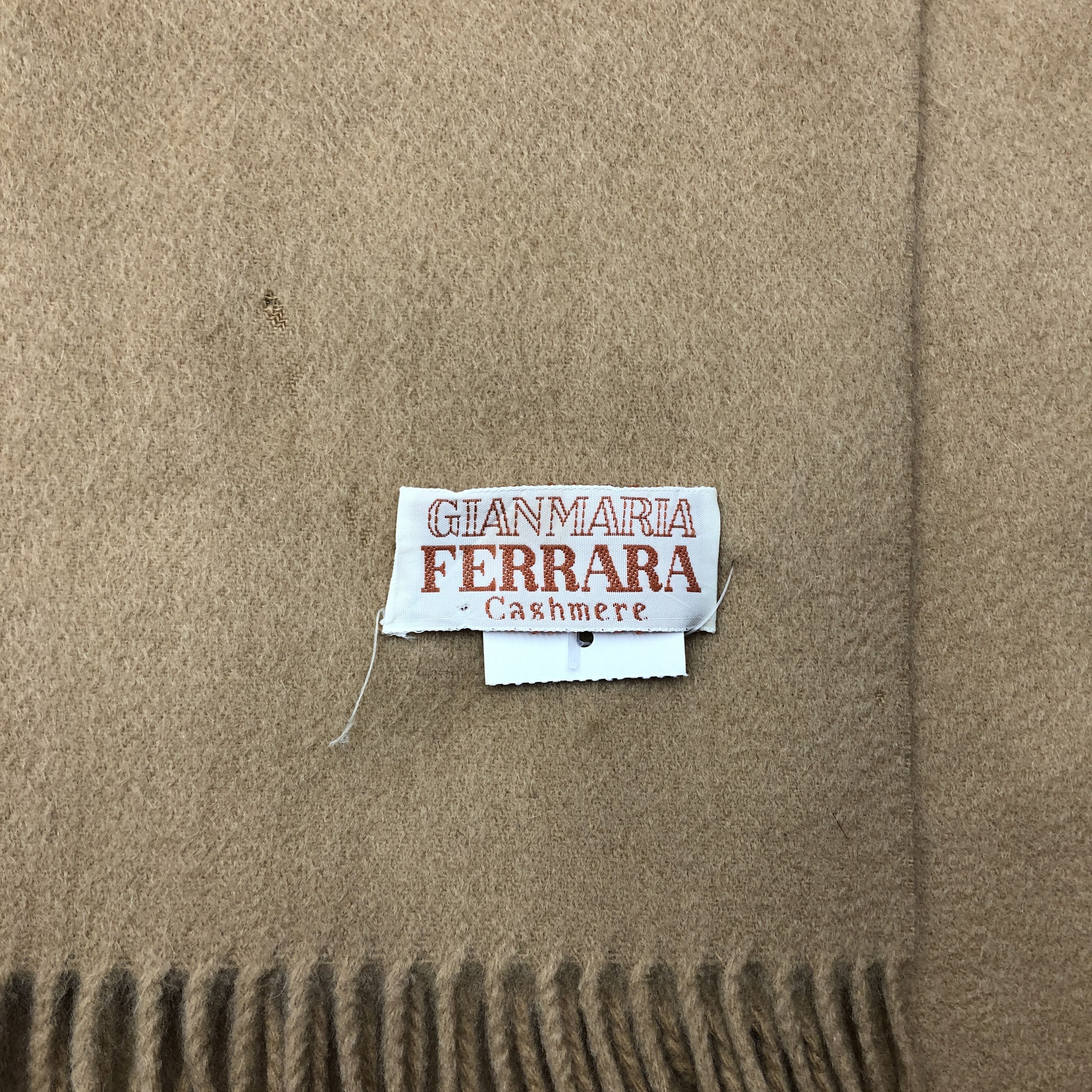 Japanese Brand Vintage Gianmara Ferrara Scarf Fringe Winter Fringe Scarves Size ONE SIZE - 4 Thumbnail
