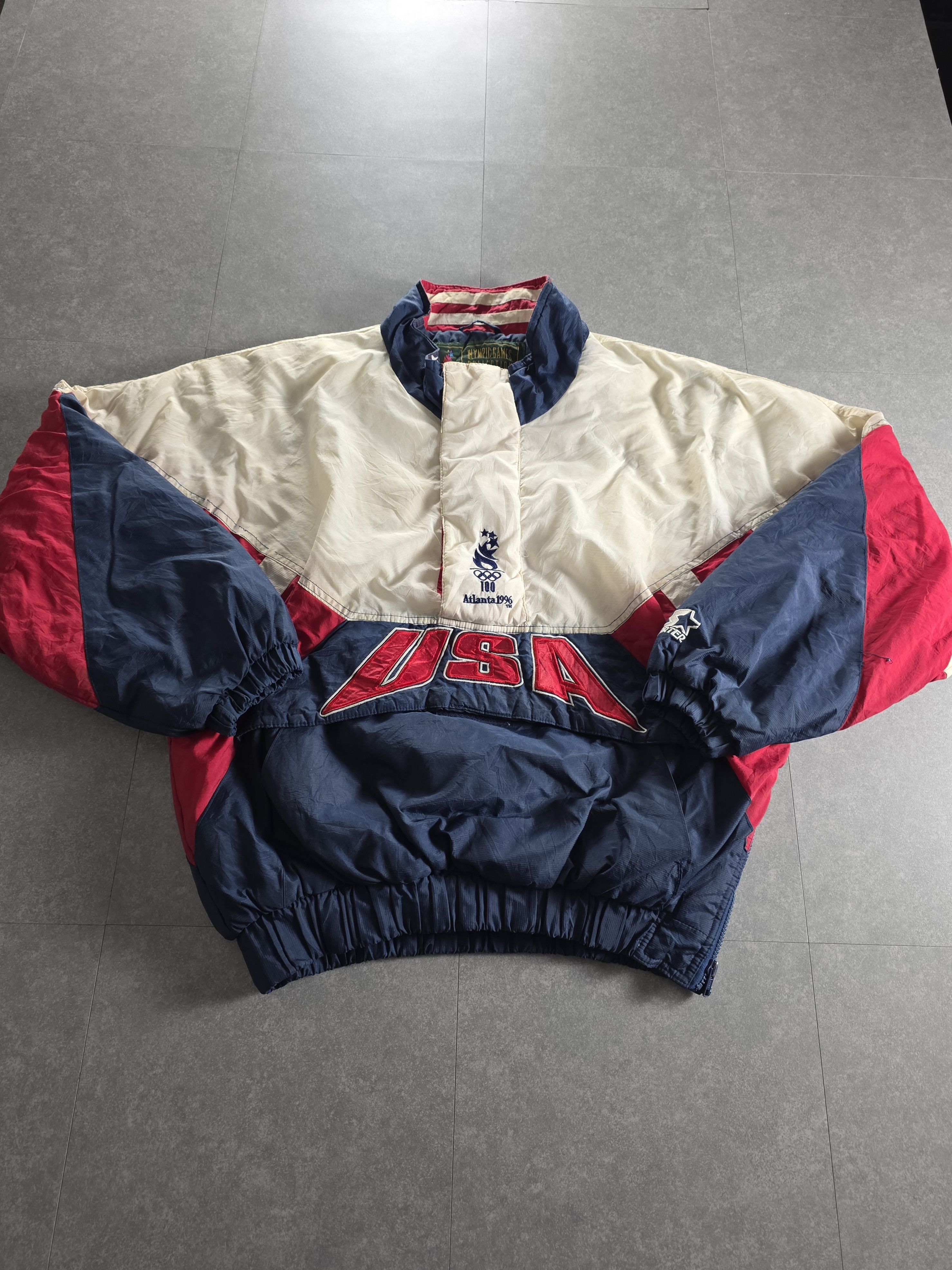 Starter USA Olympic Games Atlanta 1996 Vintage Puffer Jacket