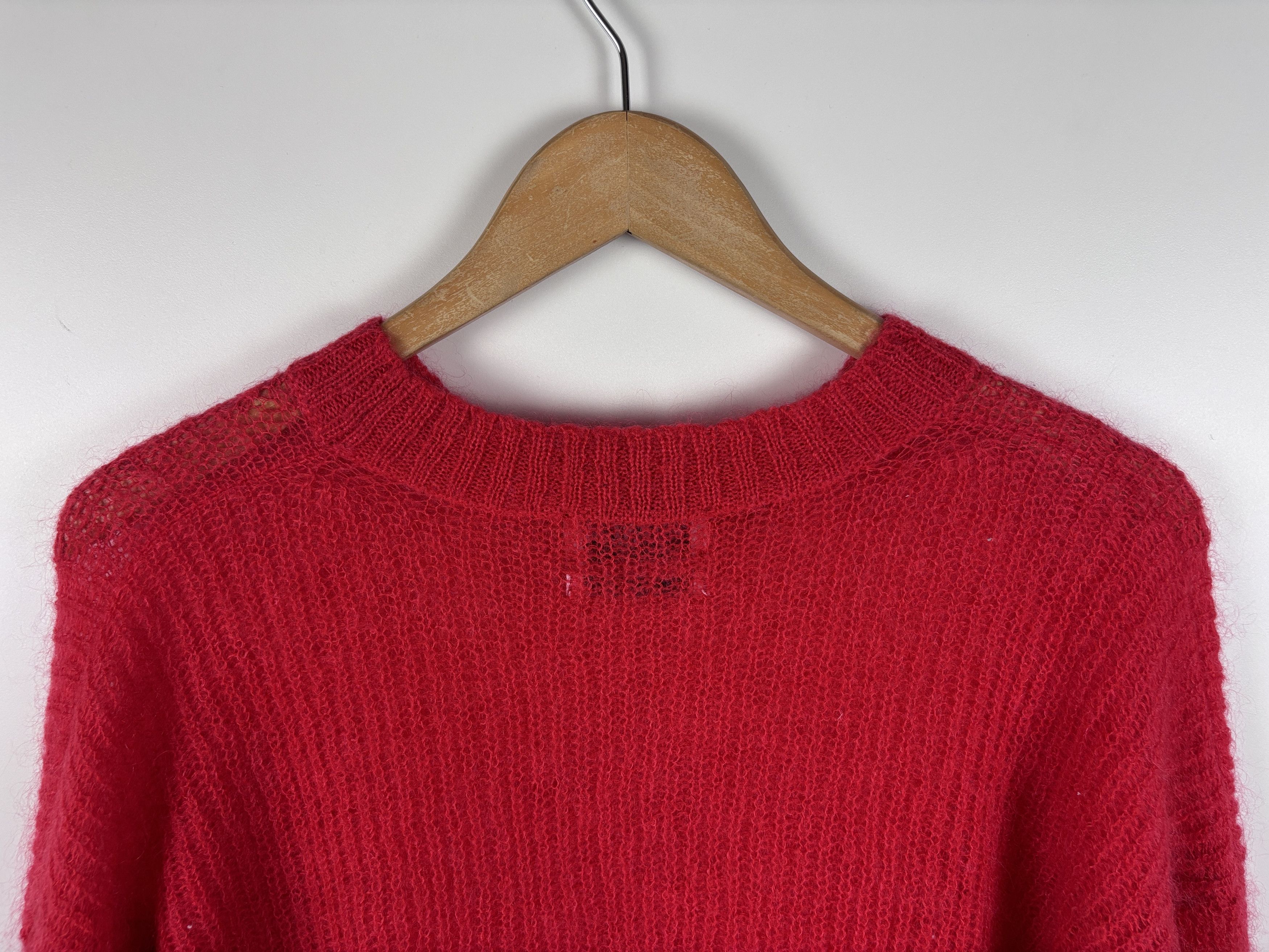 Essentiel Antwerp Essential Antwerp Mohair Wool Polyamide Sweater Red Size XS Size XS / US 0-2 / IT 36-38 - 6 Thumbnail