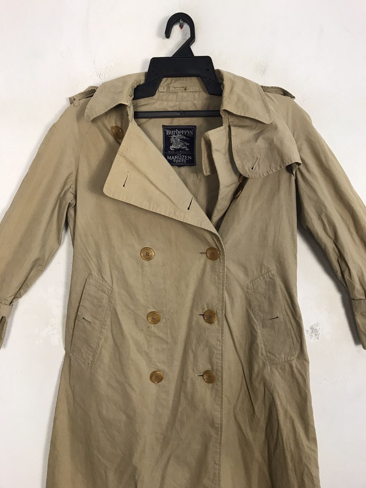 Burberry 90s Burberrys London For Maruzen Tokyo Trench Coat Jacket Size US S / EU 44-46 / 1 - 3 Thumbnail