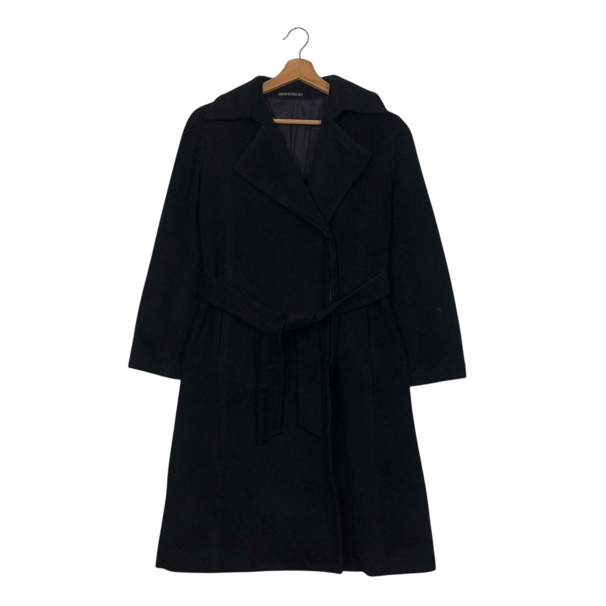 🔥RICH BLACK VINTAGE LONG WOOL JACKET INED YOHJI YAMAMOTO