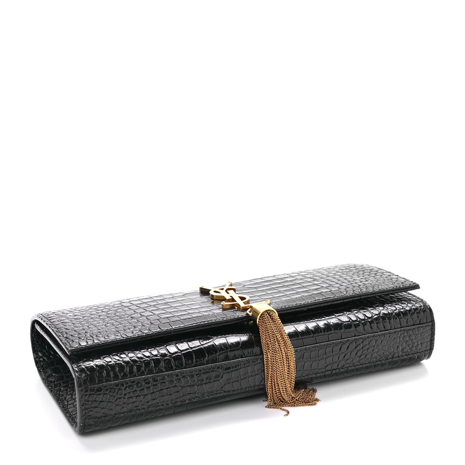 Saint Laurent Paris o1s1wg110125 326080 Size: OS / Kate Tassel Clutch in Black Size ONE SIZE - 4 Thumbnail