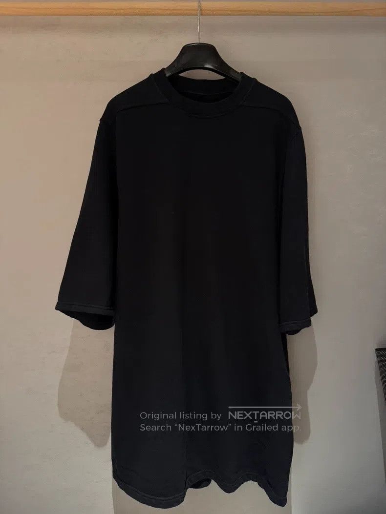 Rick Owens Rick Owens Black Knit Fleece Crew Neck Short Sleeve Size US M / EU 48-50 / 2 - 1 Thumbnail