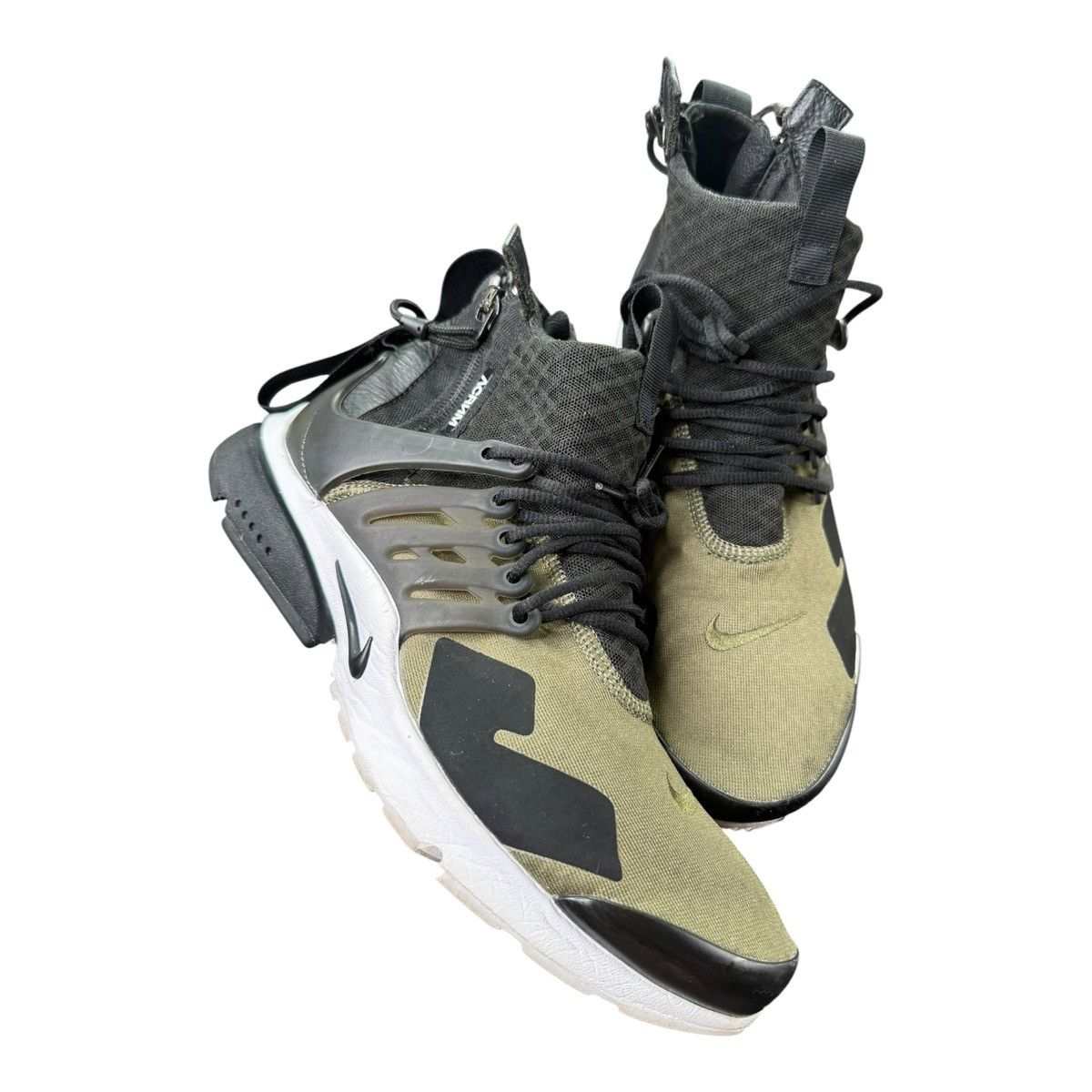Acronym × Nike Nike x Acronym Air Presto Mid Olive Black 2016 Size XS Size US 8 / EU 41 - 6 Thumbnail
