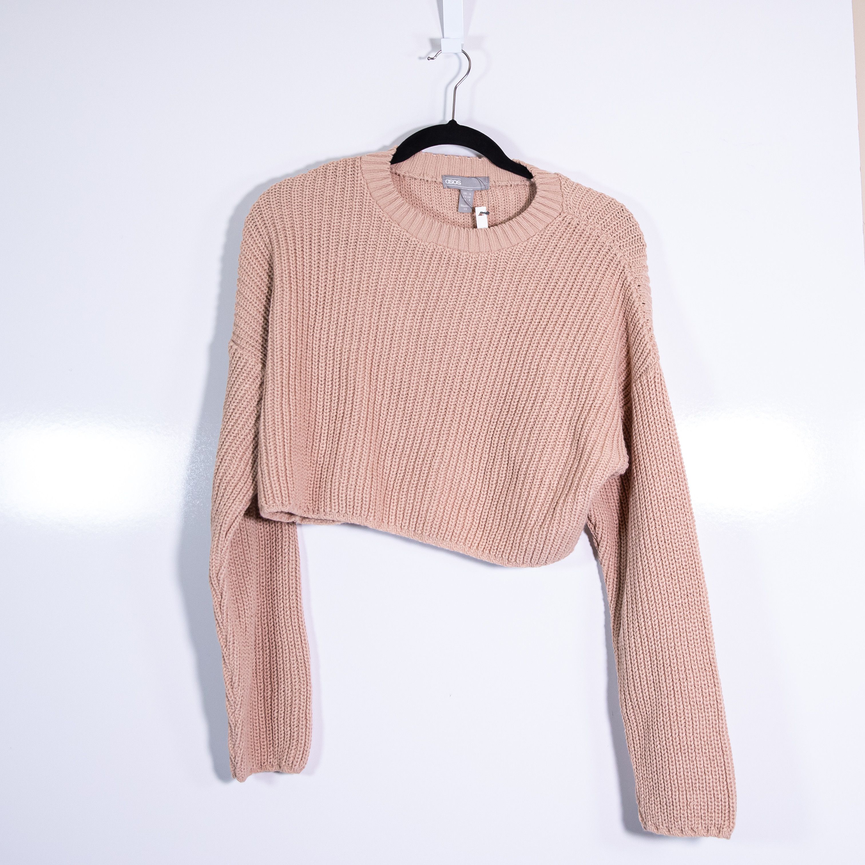 Asos NEW Asos Women's Knit Crew Neck Cropped Size XS / US 0-2 / IT 36-38 - 1 Thumbnail