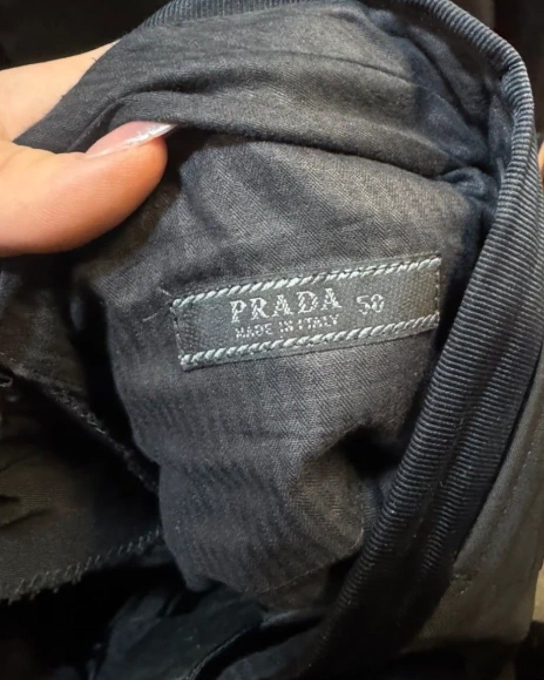 Prada F/W 2012 RUNWAY BLACK SUIT Size 50S - 5 Thumbnail