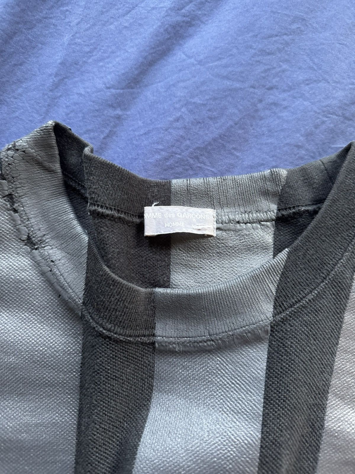 Comme des Garcons Homme Comme Des Garçons AD2002 Coated Lines T-Shirt Size US M / EU 48-50 / 2 - 4 Thumbnail
