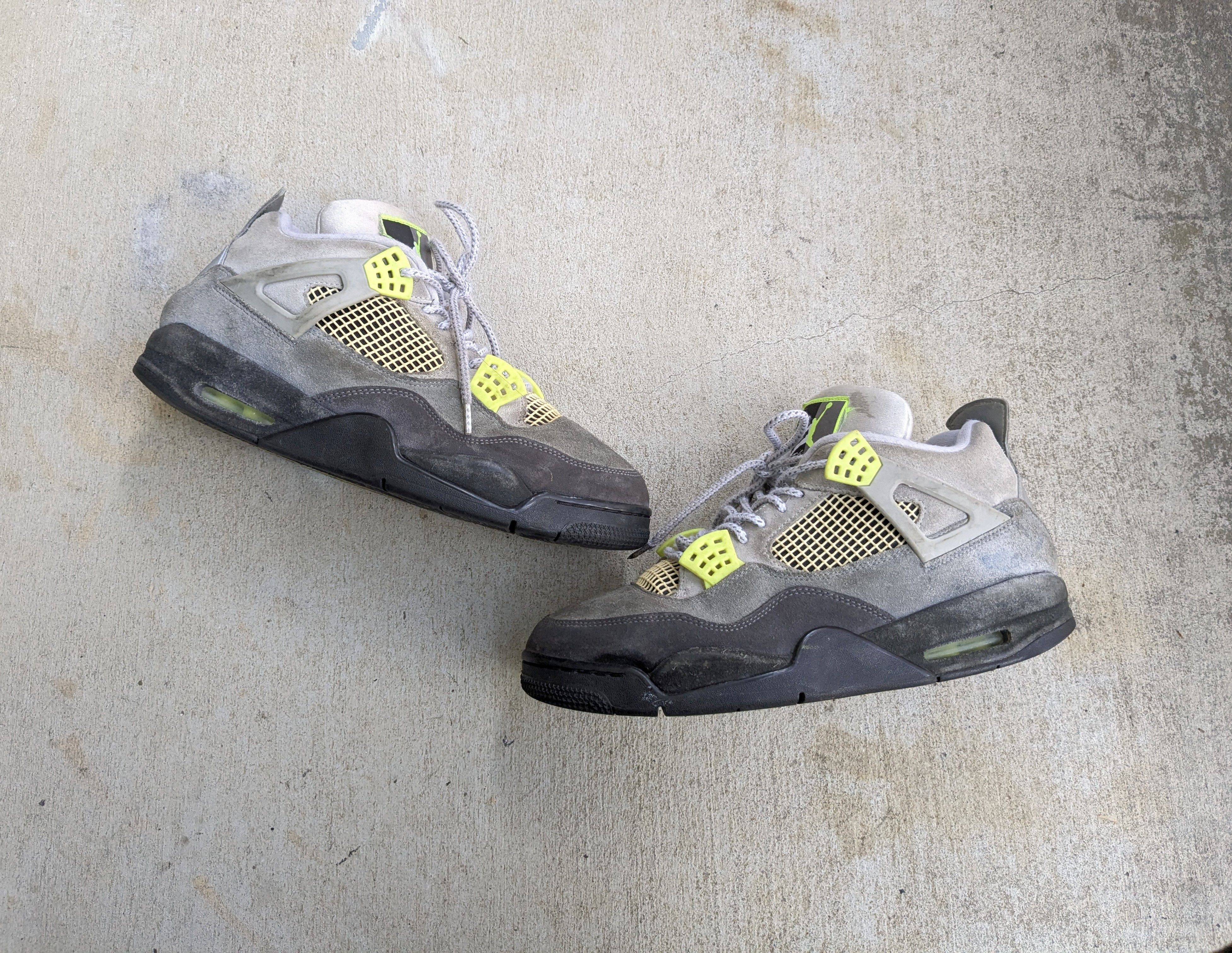 Jordan Brand Air Jordan 4 SE Neon 95 CT5342-007 Gray Suede Neon Green Size US 13 / EU 46 - 1 Thumbnail