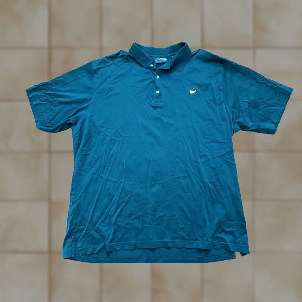 Vintage Vintage Masters Collection Polo Shirt Mens XL Green Logo Pima Cotton Golf Shirt Size US XL / EU 56 / 4 - 1 Thumbnail