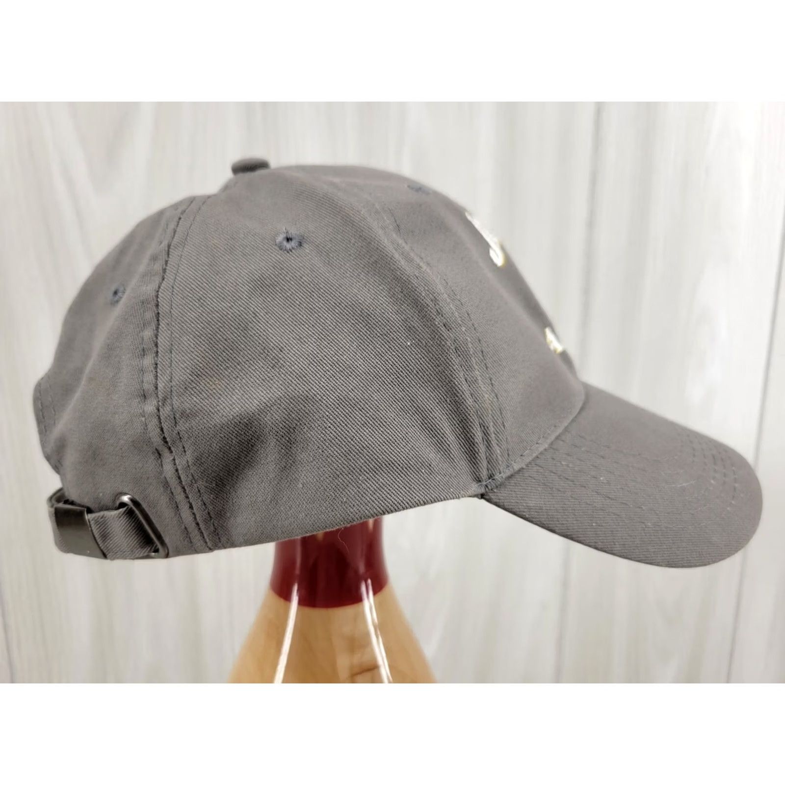 Apple Jim Beam Apple Mens Trucker Hat Adjustable Cap Embroidered Gray One Size Fits All Logo Size ONE SIZE - 6 Thumbnail