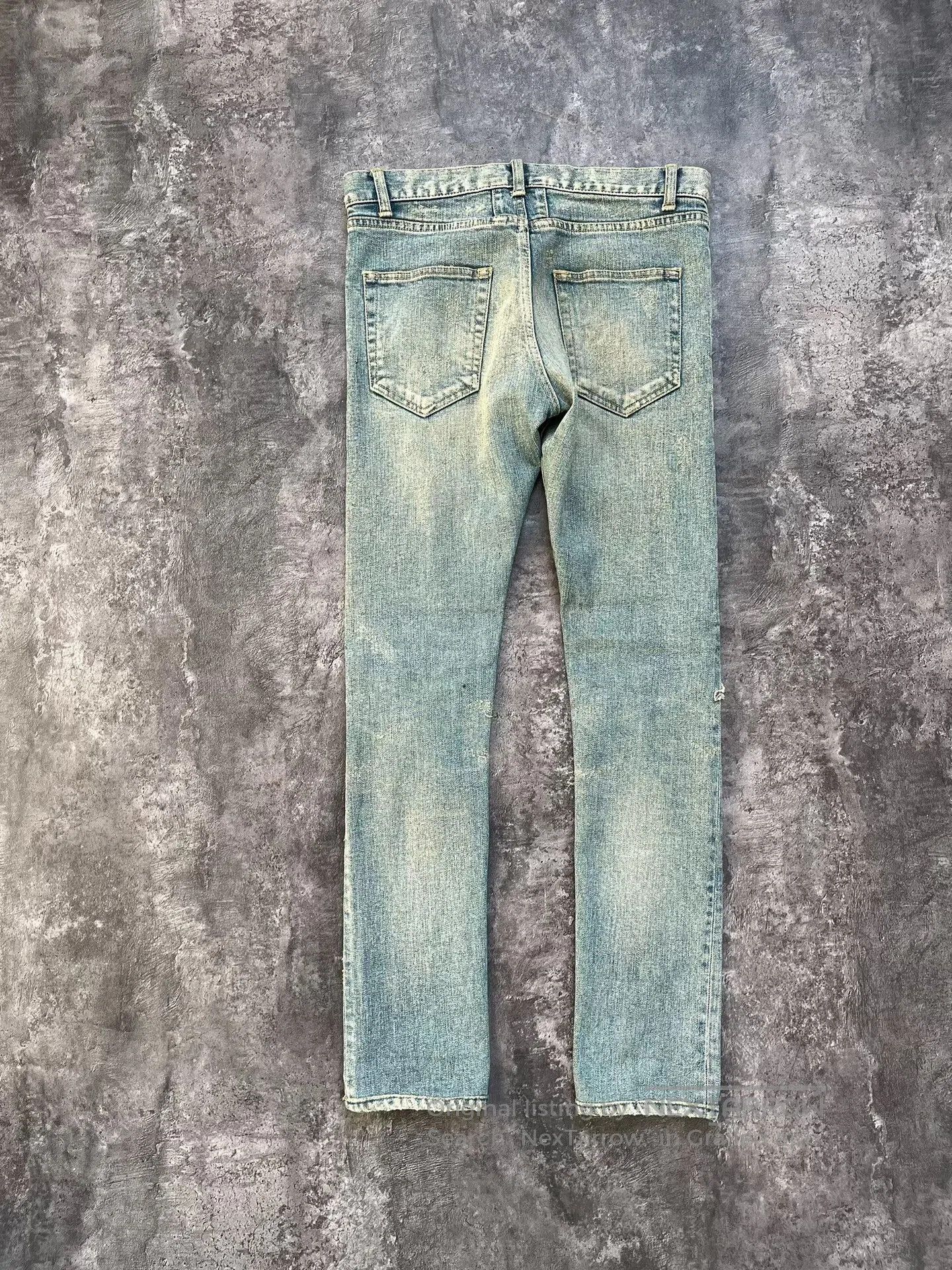 Saint Laurent Paris Saint Laurent Distressed Light Blue Jeans. Size US 29 - 8 Thumbnail