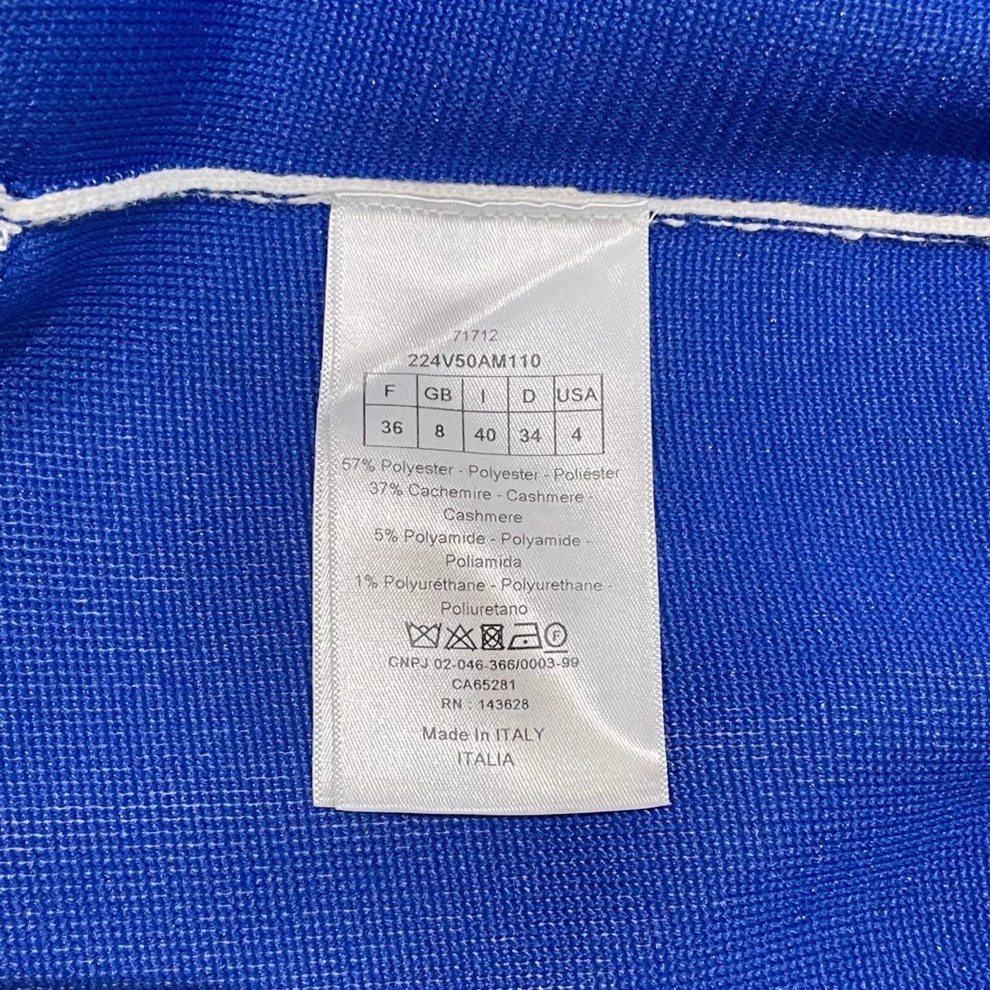 Dior DIOR Blue & White Colorblock Short Jacket Size 40 Size S / US 4 / IT 40 - 6 Thumbnail