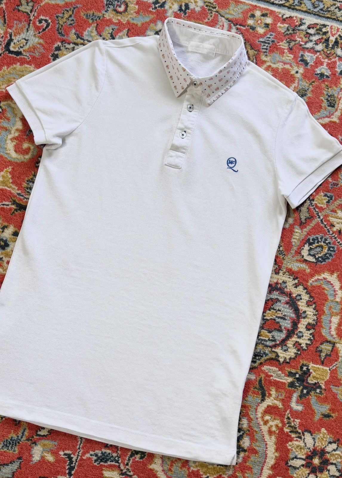 Alexander McQueen Alexander McQueen Skull Logo Polo Shirt Size US M / EU 48-50 / 2 - 7 Thumbnail