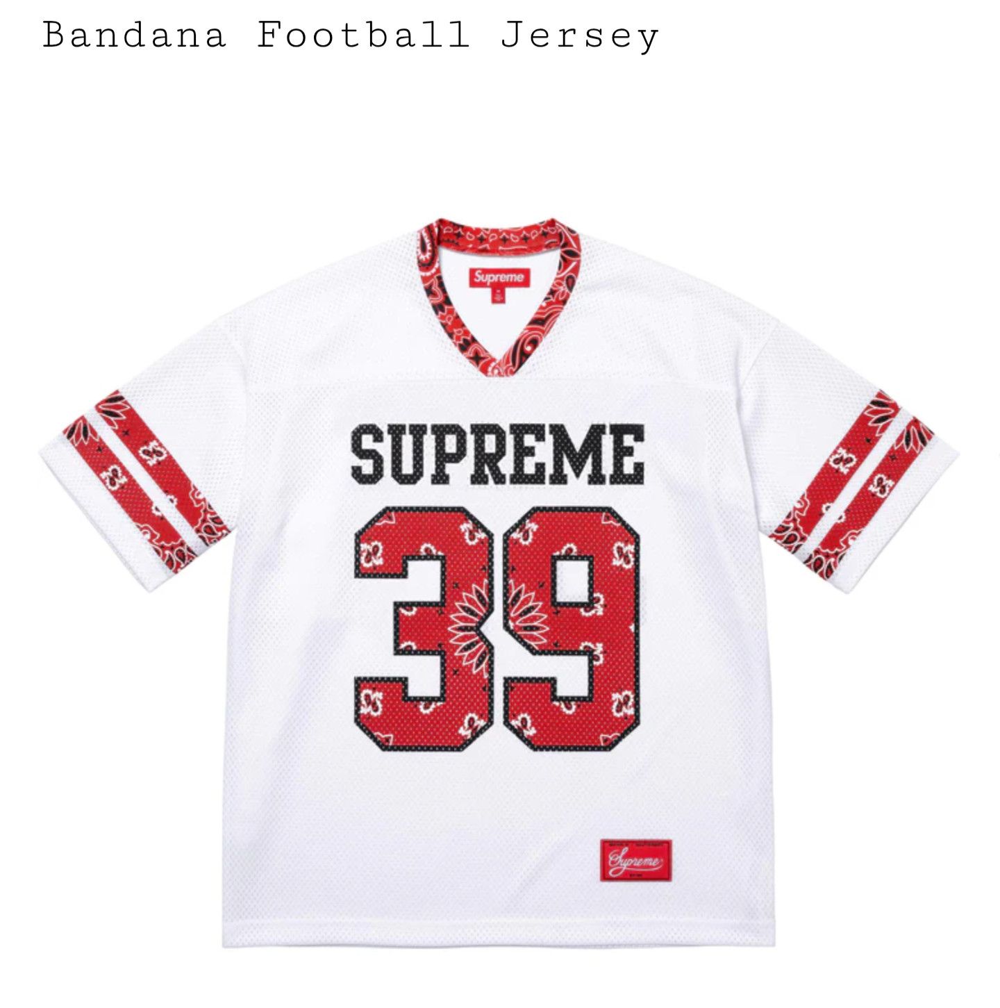 Supreme Velour Football Jersey | Grailed