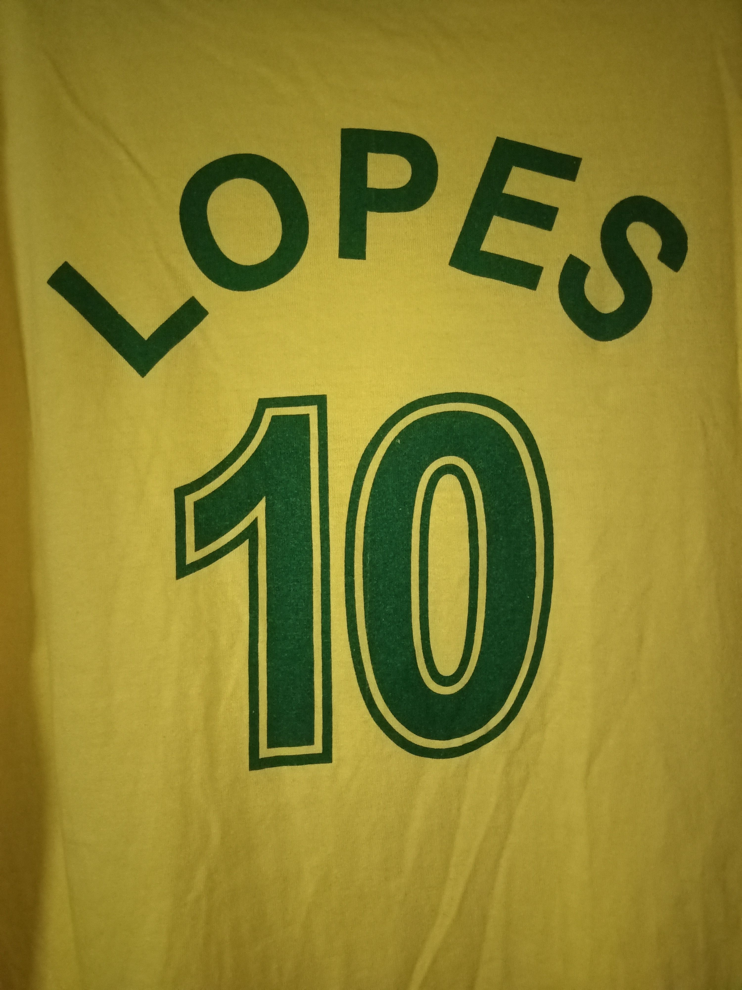 Vintage Vintage Brasil Ringer Tee Legendary "LOPES 10" Size US M / EU 48-50 / 2 - 1 Thumbnail