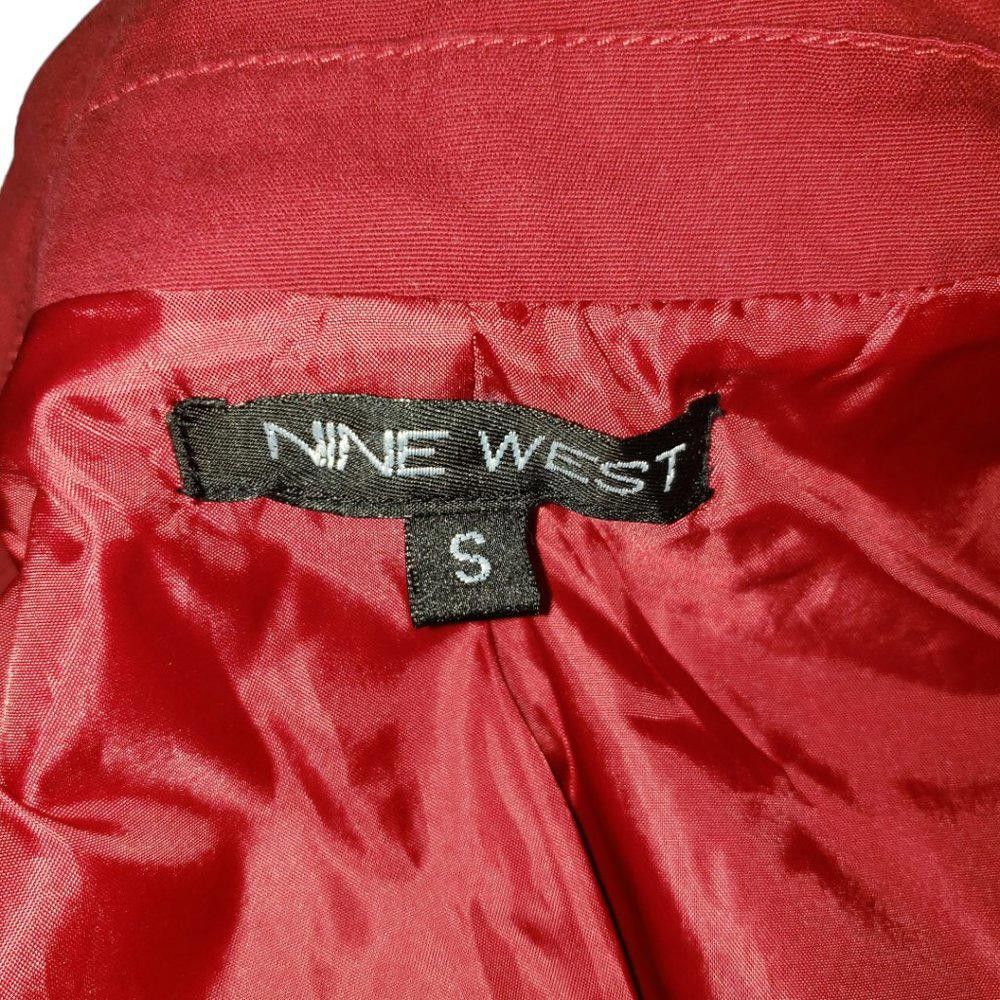 Nine West CT350a Nine West Red Double Breasted Cotton Jacket Small Size S / US 4 / IT 40 - 2 Thumbnail