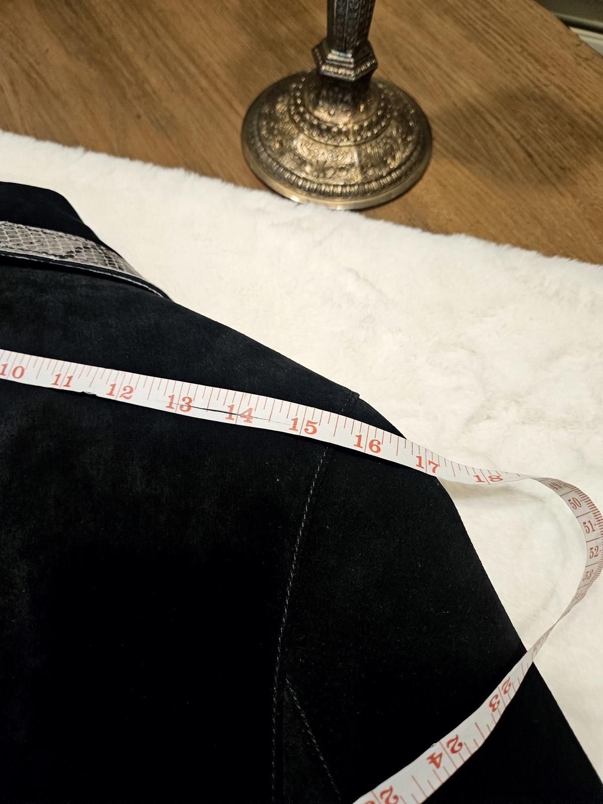 Designer 100% Leather Doncaster Women's Jacket with Snake Trim #349 Size S / US 4 / IT 40 - 11 Thumbnail