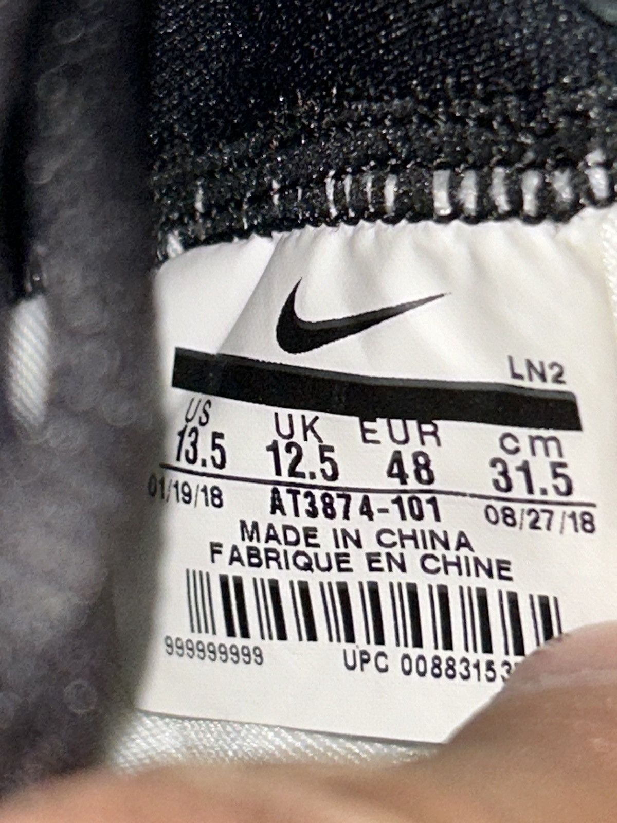 Nike Nike Kobe A.D. Exodus TB ‘White Black’ AT3874-101 size 13.5 Size US 13 / EU 46 - 10 Thumbnail