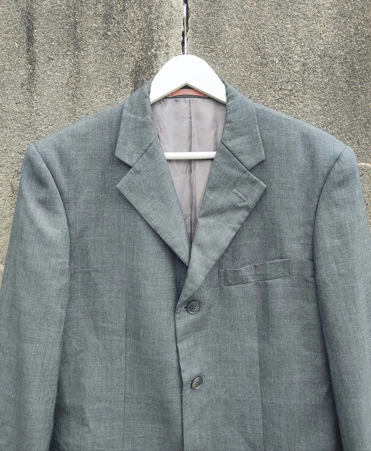 Japanese Brand × Kansai Yamamoto × Vintage Vintage Kansai Yamamoto Homme Grey Blazer – Size 40R Size 40R - 2 Thumbnail