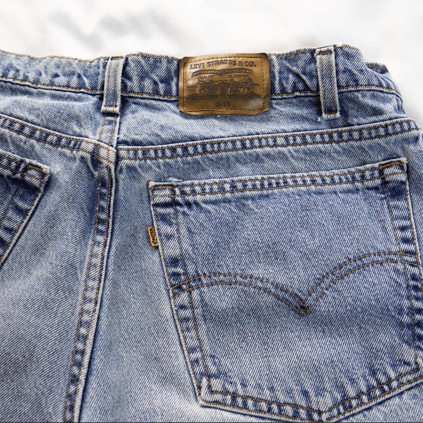 Levi's Vintage 1994 Levi’s 545 Loose Fit Made in USA Leather Patch Size US 38 / EU 54 - 3 Thumbnail