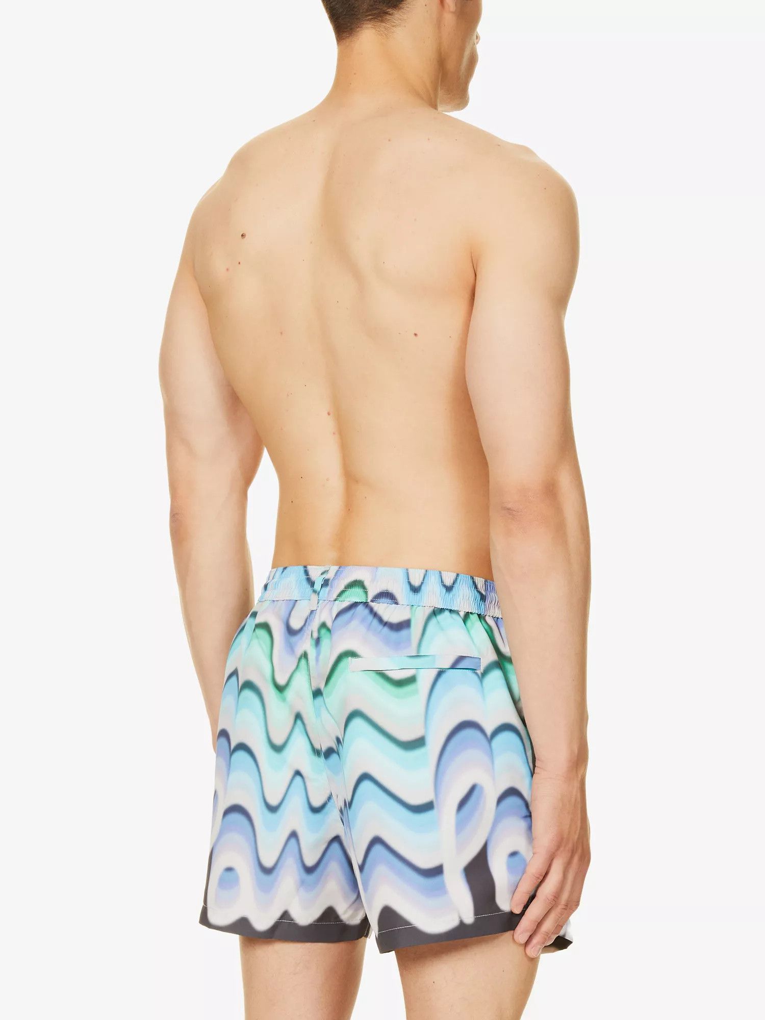 Paul Smith PAUL SMITH blue gradient logo print swim shorts Medium Size US 32 / EU 48 - 4 Thumbnail