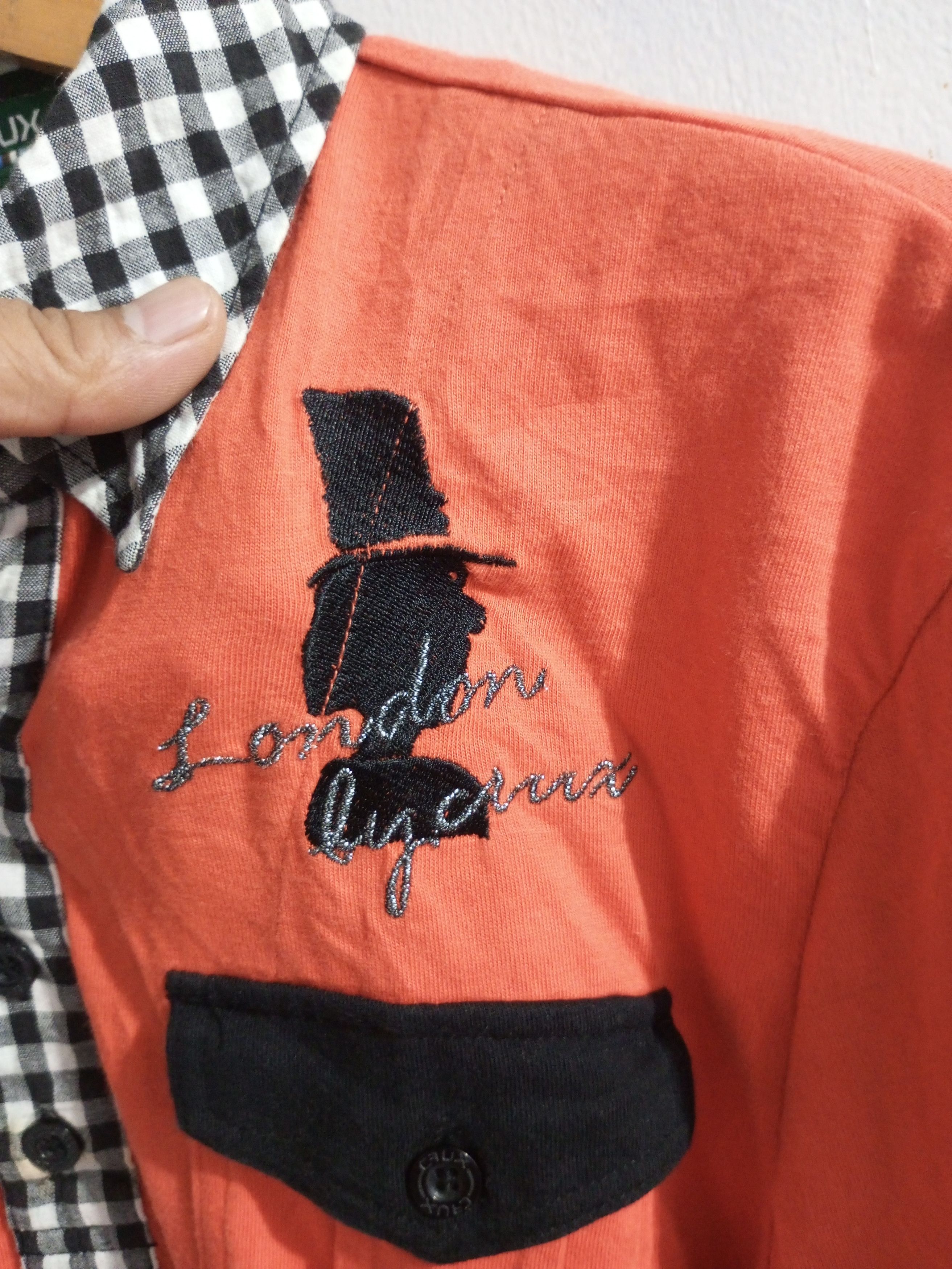 20471120 Vintage crux double layer poem long sleeve tshirt Size US M / EU 48-50 / 2 - 8 Thumbnail