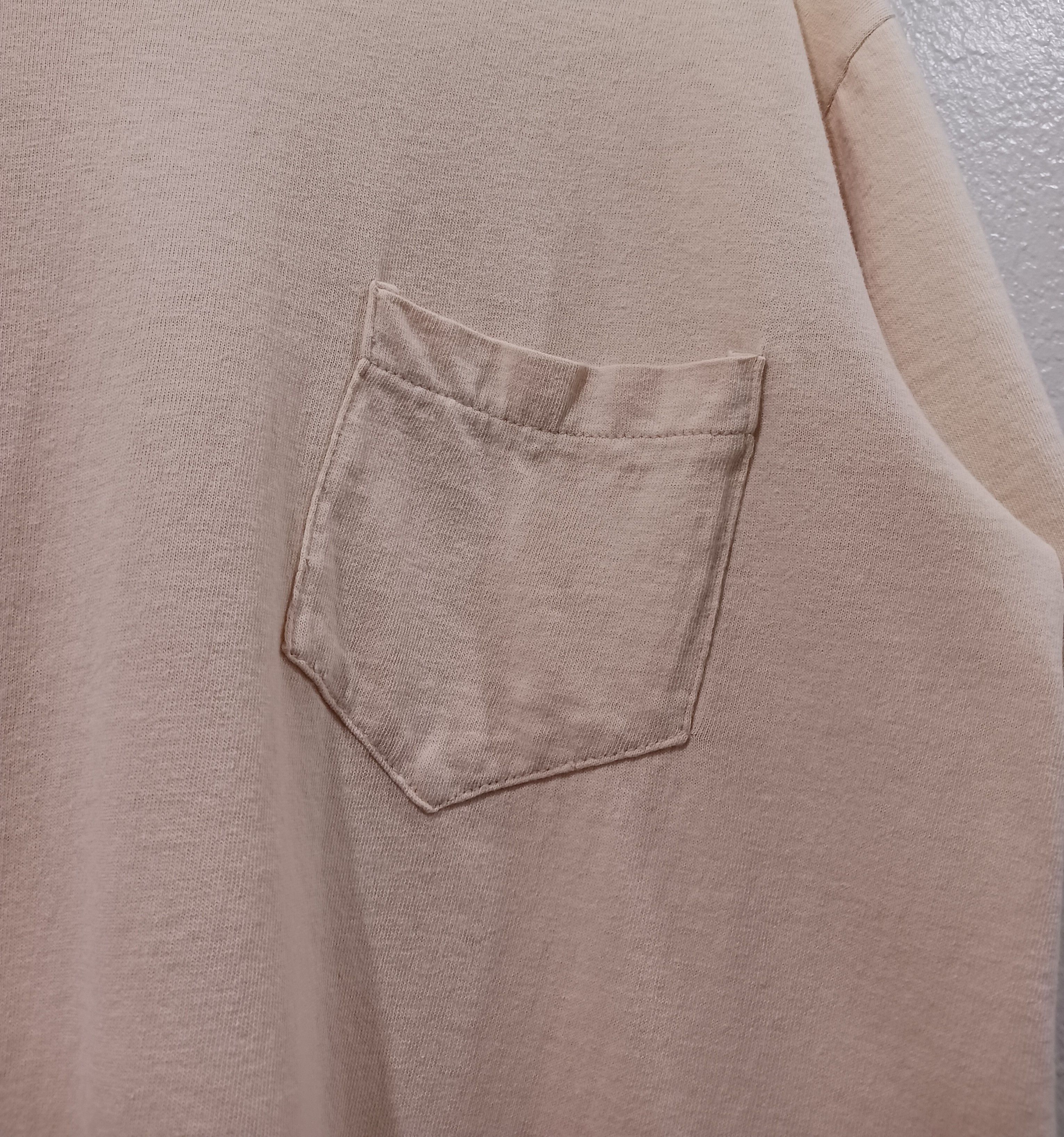 Vintage Mervyn's Heavyweight Combed Cotton Vintage 1970s Pocket Tee Size US L / EU 52-54 / 3 - 4 Thumbnail
