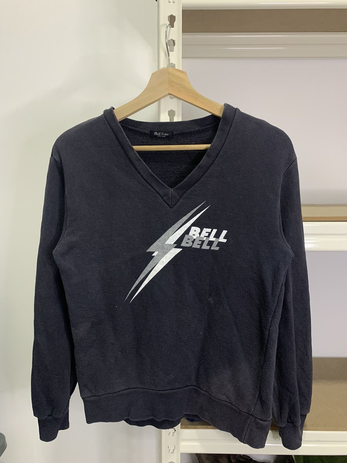 image of Vintage Hysteric Glamour Sweatshirt in Blue, Women's (Size Small)