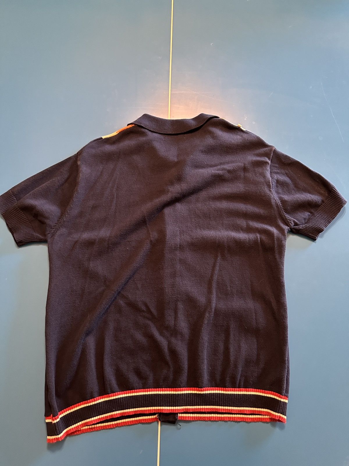 Vintage Vintage Knit Polo Sweater Size US XL / EU 56 / 4 - 3 Thumbnail
