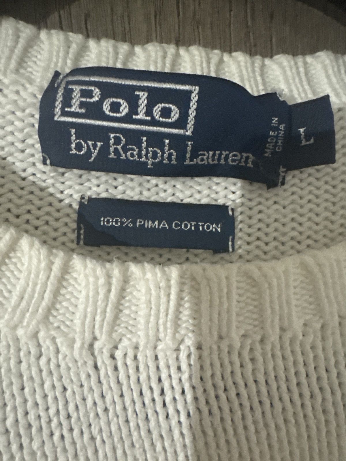 Polo Ralph Lauren Vintage Polo Ralph Lauren Pima Cotton Knit Sweater Size US L / EU 52-54 / 3 - 8 Thumbnail