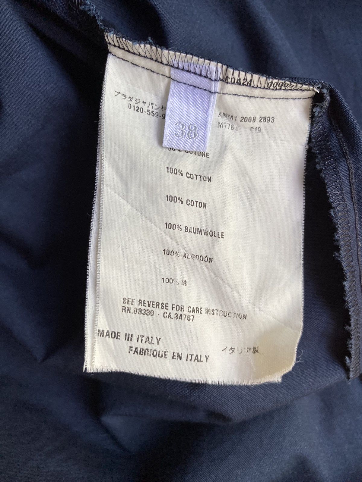 Miu Miu Miu miu navy blouse Size ONE SIZE - 6 Thumbnail