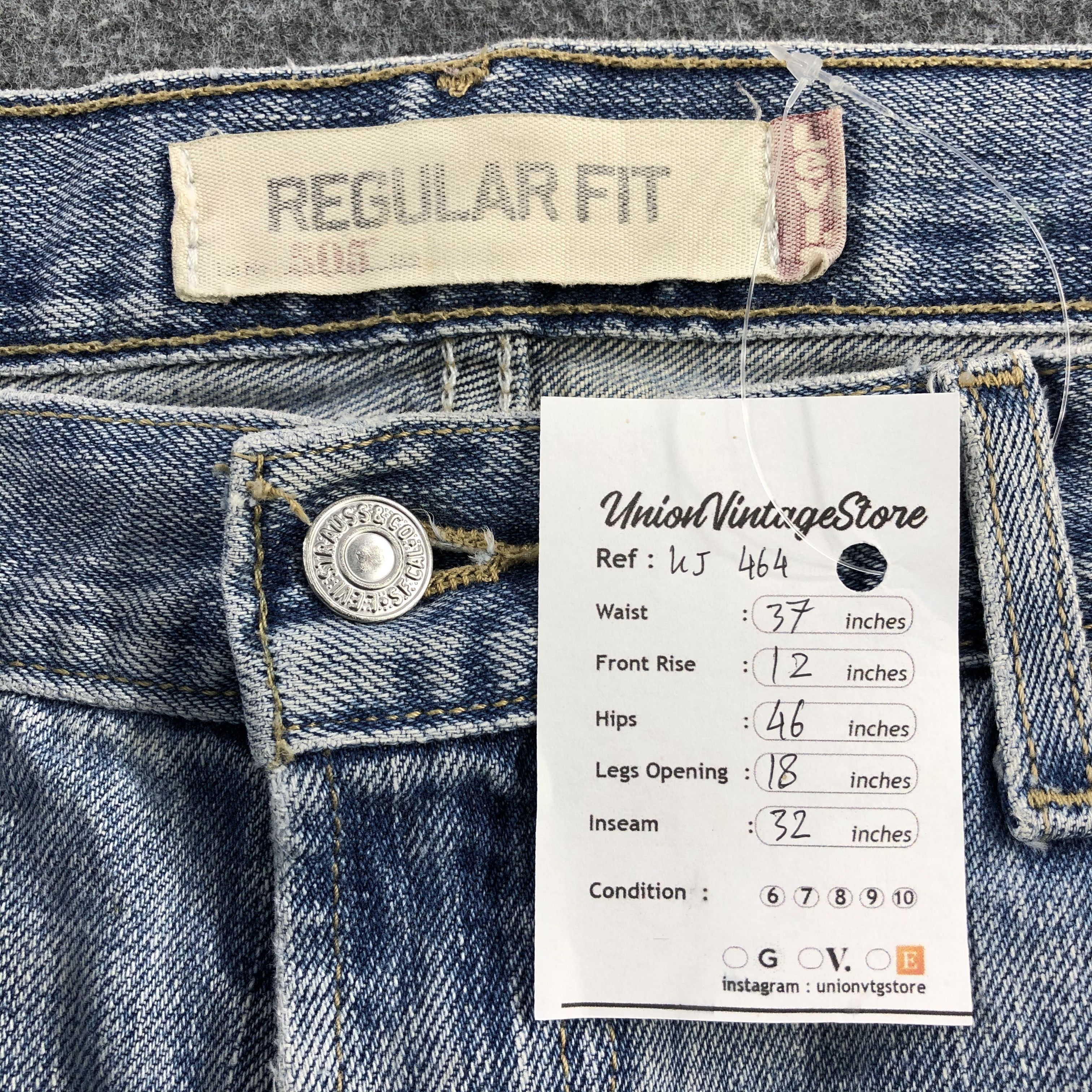 Levi's Distressed Vintage Levis 505 Jeans Stone Washed Denim KJ464 Size US 36 / EU 52 - 12 Thumbnail