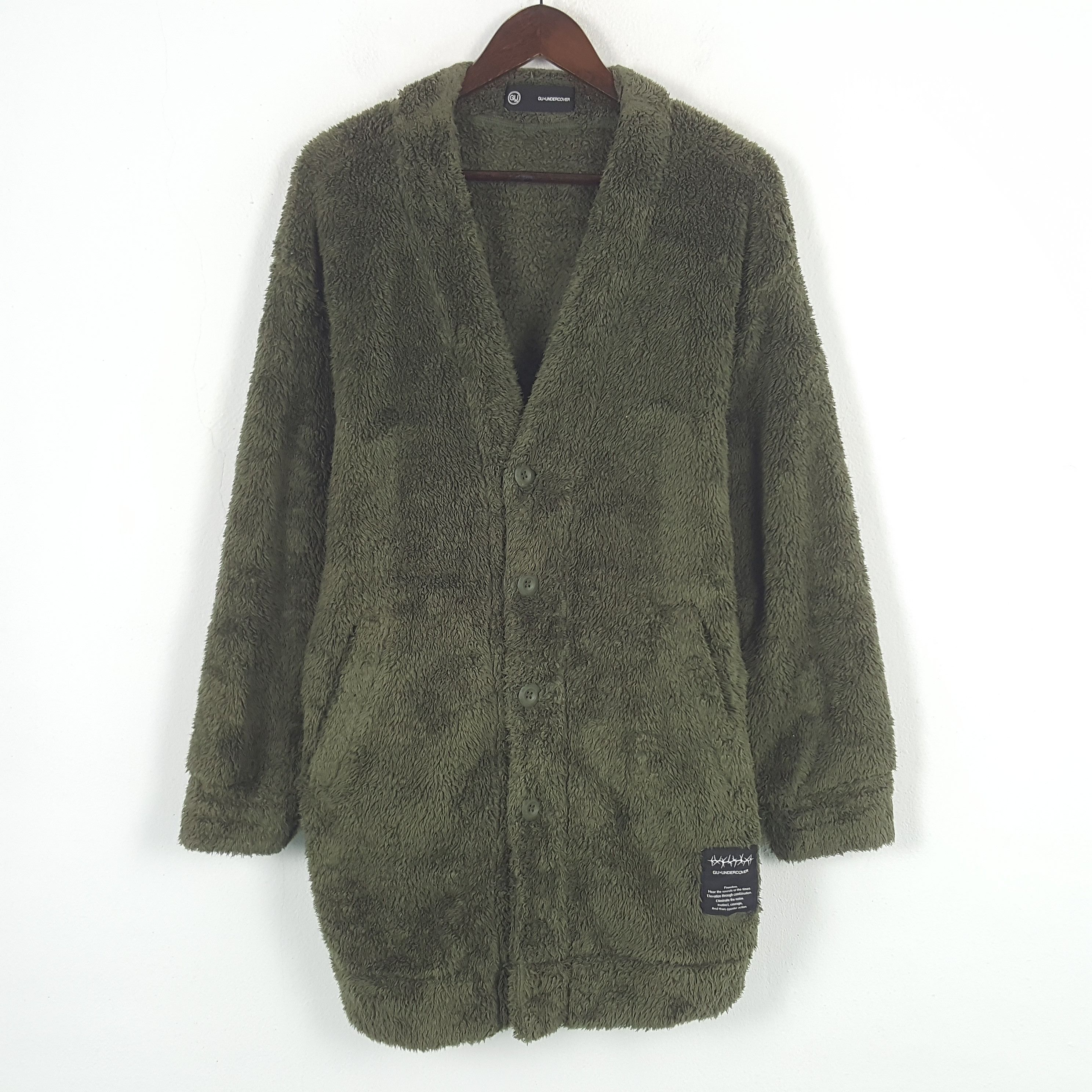 GU × Japanese Brand × Vintage Vintage Undercover x GU Custom Art U Fleece Jacket Size US M / EU 48-50 / 2 - 3 Thumbnail