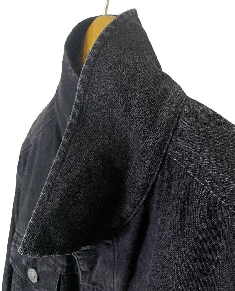 Allsaints Allsaints Black Denim Distressed Jacket Size US XL / EU 56 / 4 - 6 Thumbnail