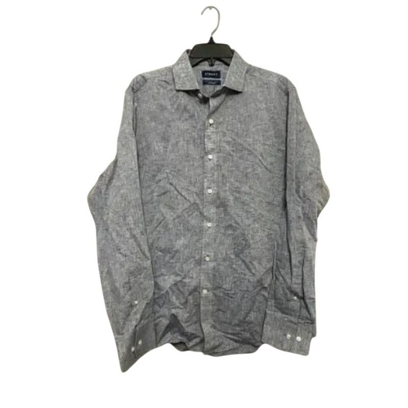 Other Stantt Button Down Shirt Linen Buttoned Cuffs Blue M XL NWOT Size US XL / EU 56 / 4 - 1 Thumbnail