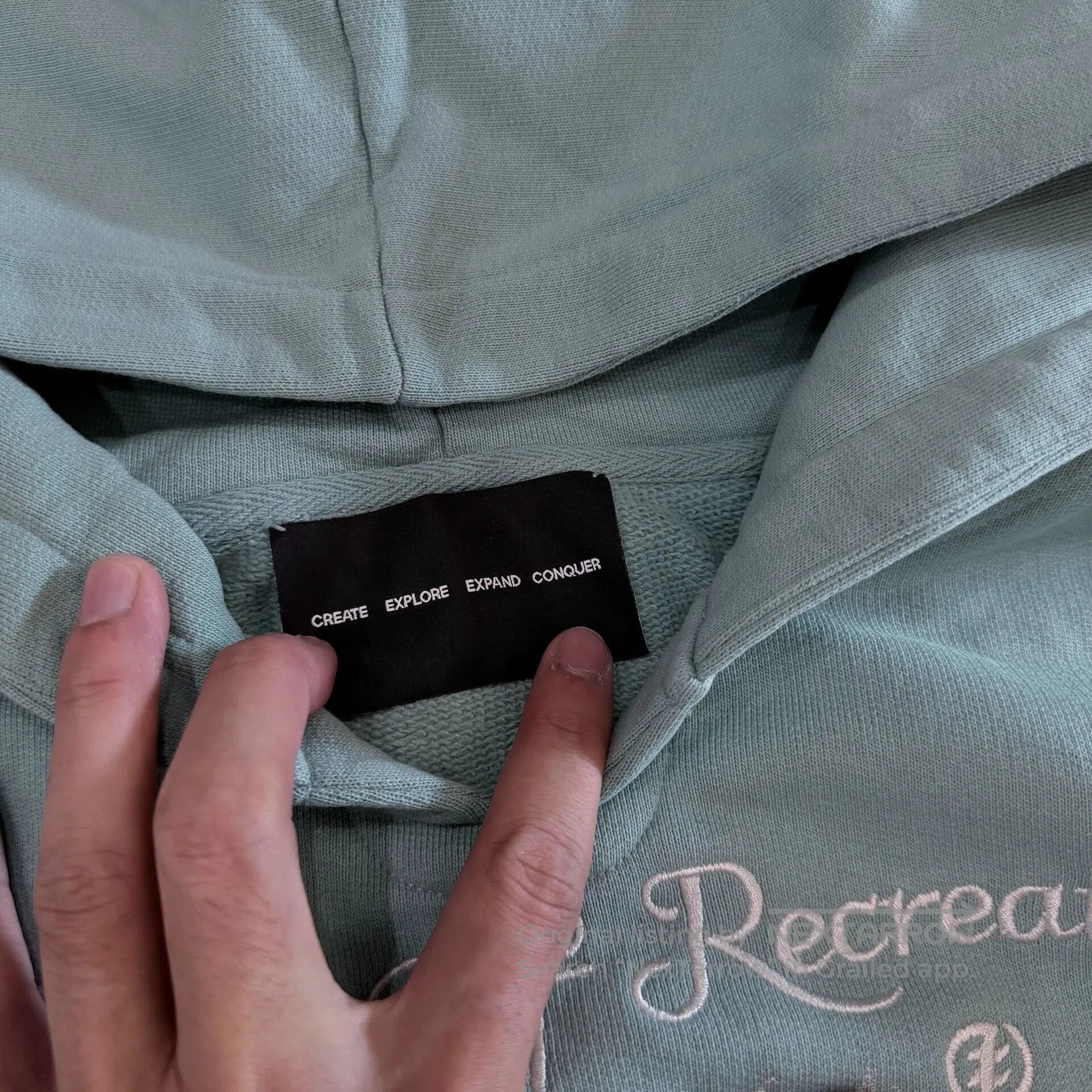 Other Mint Green Boxy Hoodie Sweater. Size US L / EU 52-54 / 3 - 4 Thumbnail