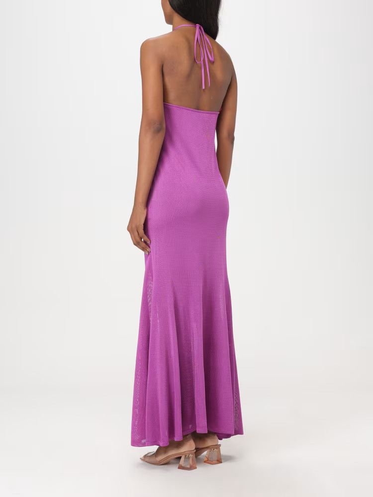 Tom Ford o1w1db10525 ACK418 Halterneck Flare Maxi Dress in Purple Size XS / US 0-2 / IT 36-38 - 2 Thumbnail