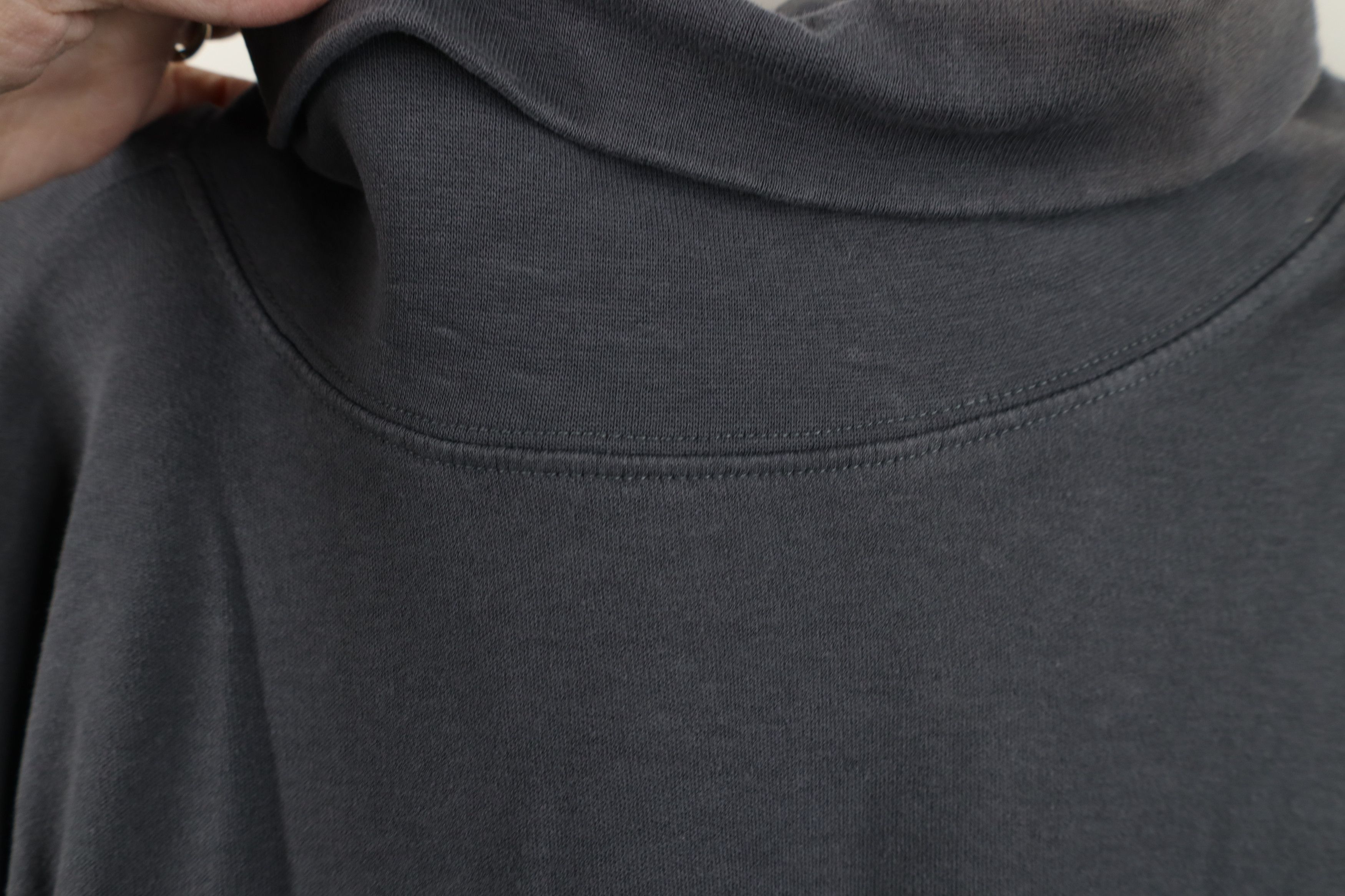 Vintage Vintage 90s Streetwear Long Sleeve Turtleneck T-Shirt Gray Size US XXL / EU 58 / 5 - 5 Thumbnail