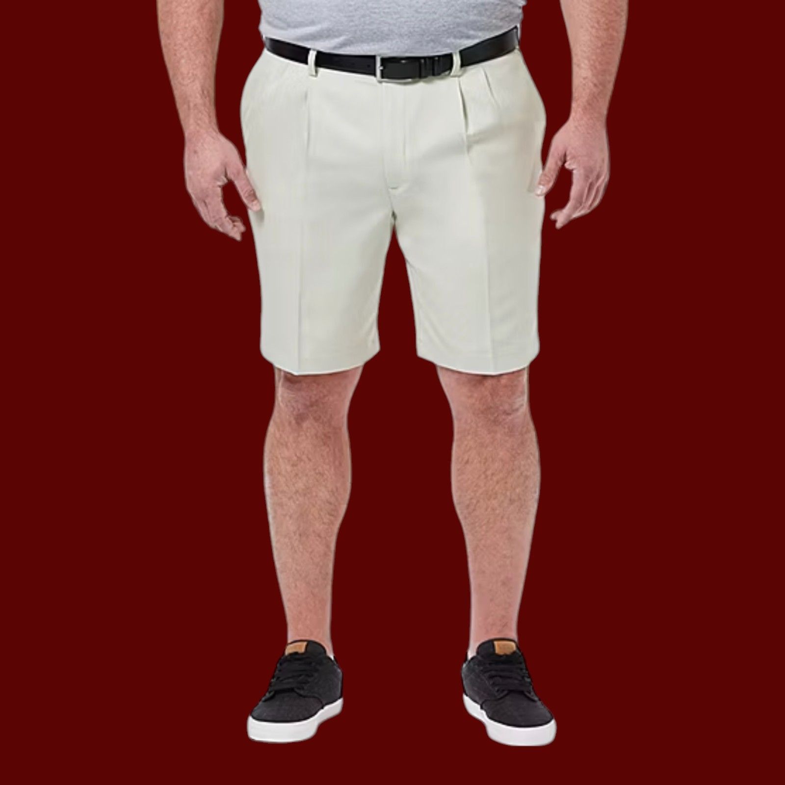 Other Haggar - Cool 18 Pro - Men's Pleat Front Short - Expandible Size US 36 / EU 52 - 1 Thumbnail