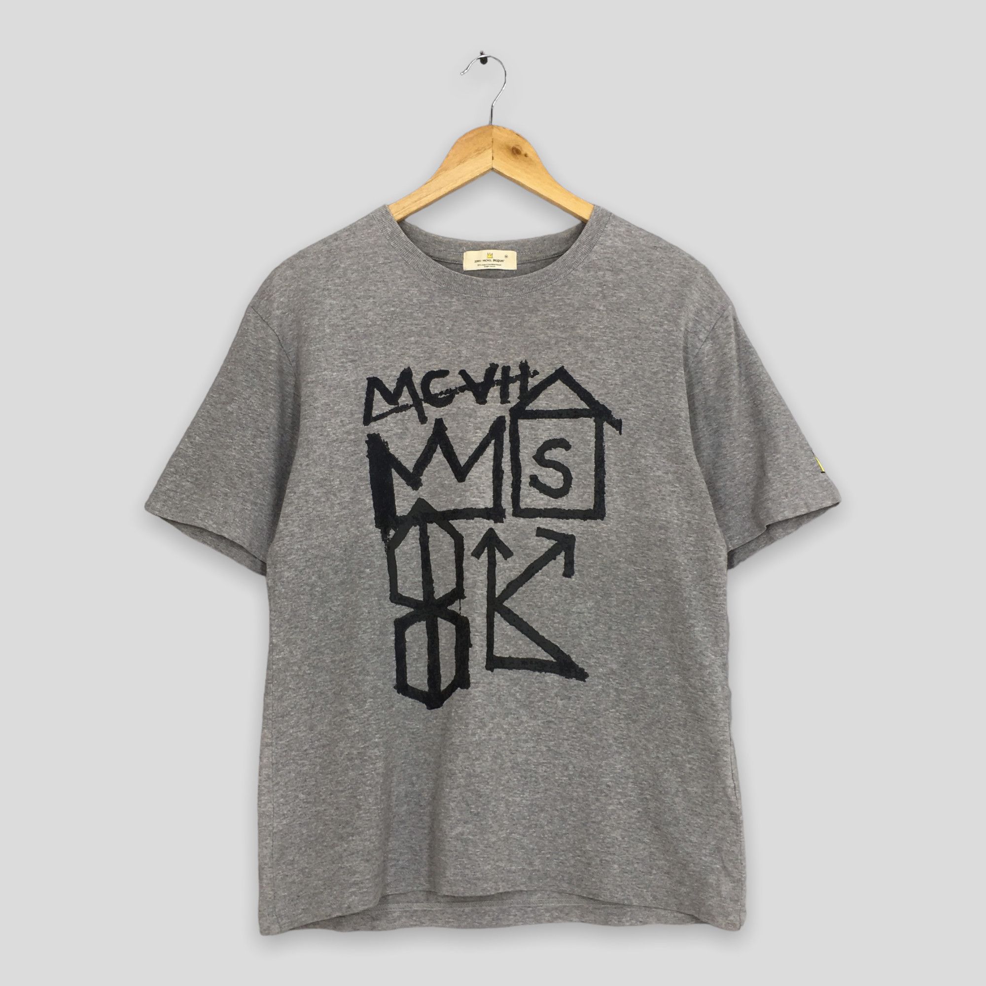 Jean-Michel Basquiat × Vintage Vintage Jean Michel Basquiat MCVII King Pop Art T shirt M Size US M / EU 48-50 / 2 - 1 Thumbnail