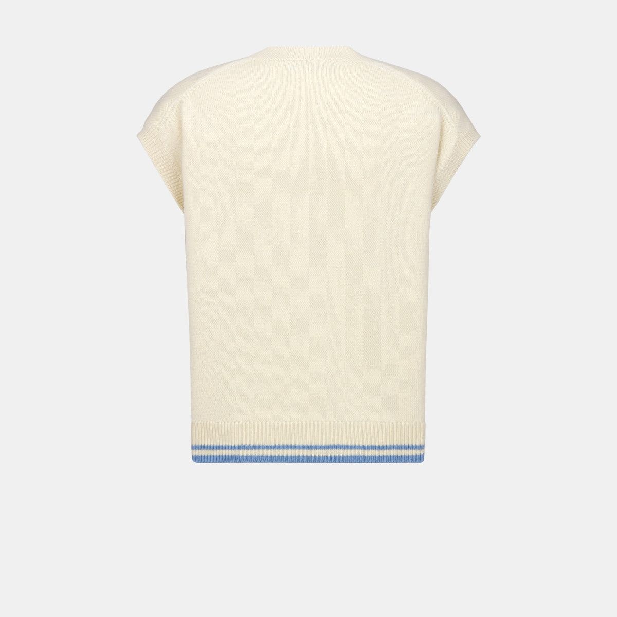 Dior o1bcso1str0226 Tag Sweater Vest in White Size US XL / EU 56 / 4 - 2 Thumbnail