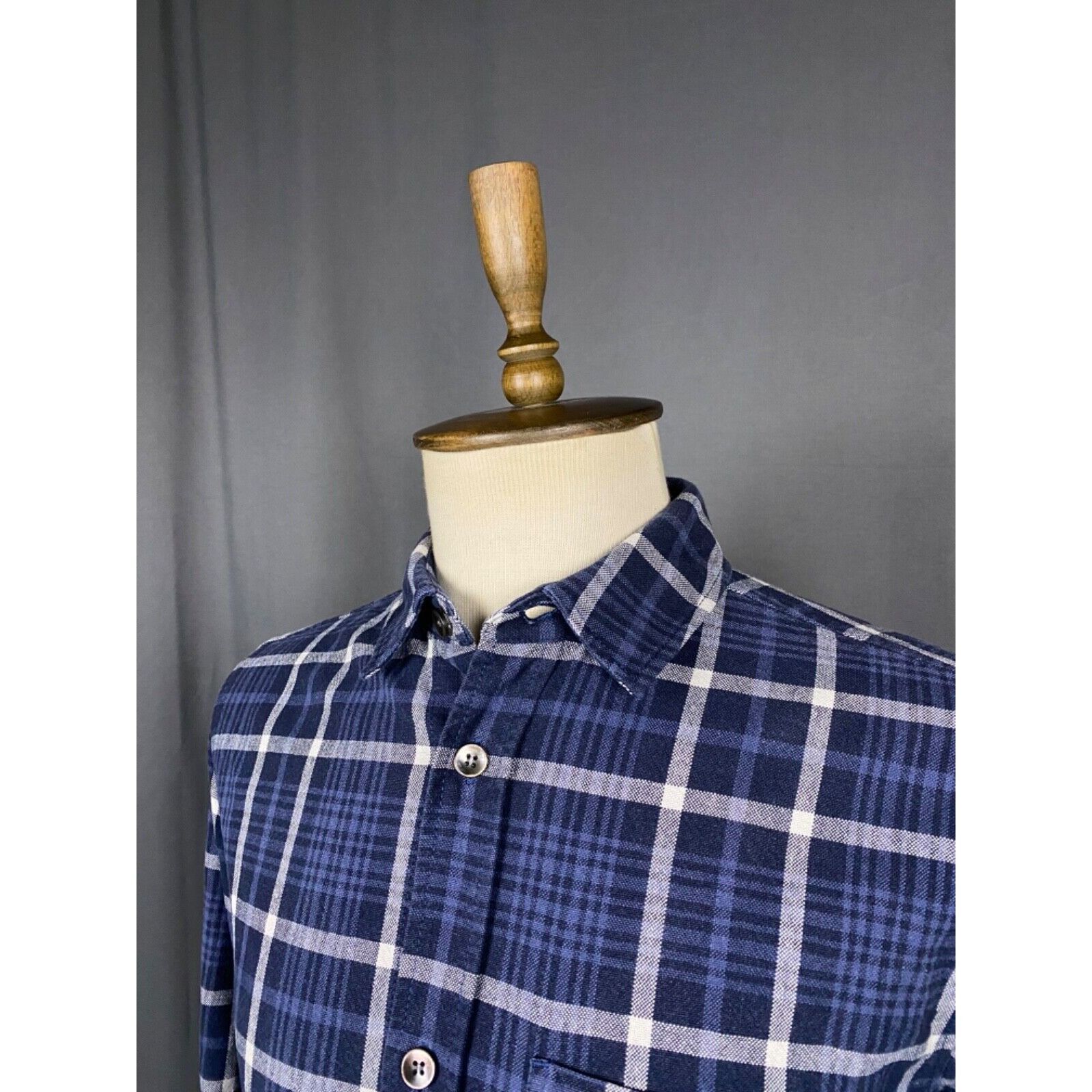 A.P.C. MINT! A.P.C. Men's Blue Checked Overshirt Jacket Size M Size US M / EU 48-50 / 2 - 1 Thumbnail