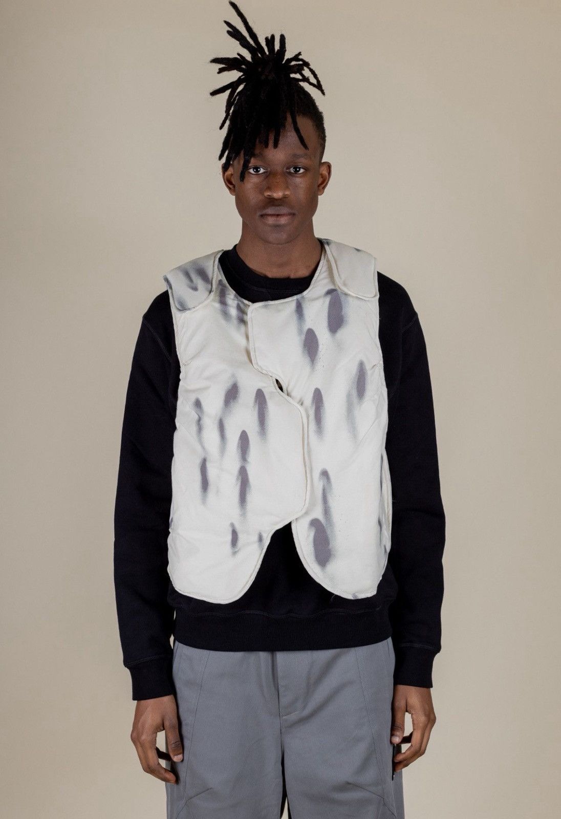A-COLD-WALL* ACW asymetrical Gilet Bone Blur Puffer Crop tactical modular Size US M / EU 48-50 / 2 - 25 Thumbnail