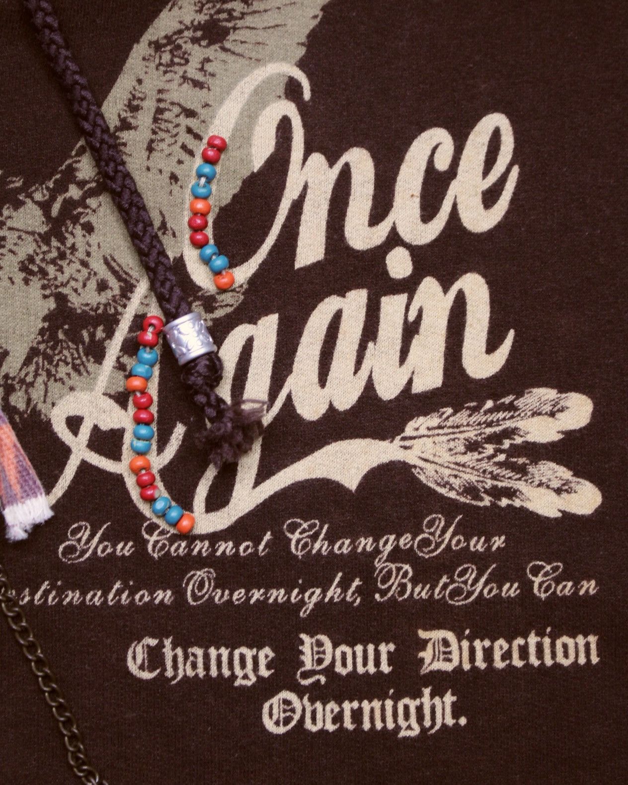 Hysteric Glamour 2000S REAL WASH JAPAN NATIVE BOHO SPIRIT FEATHER HOODIE Size US L / EU 52-54 / 3 - 5 Thumbnail