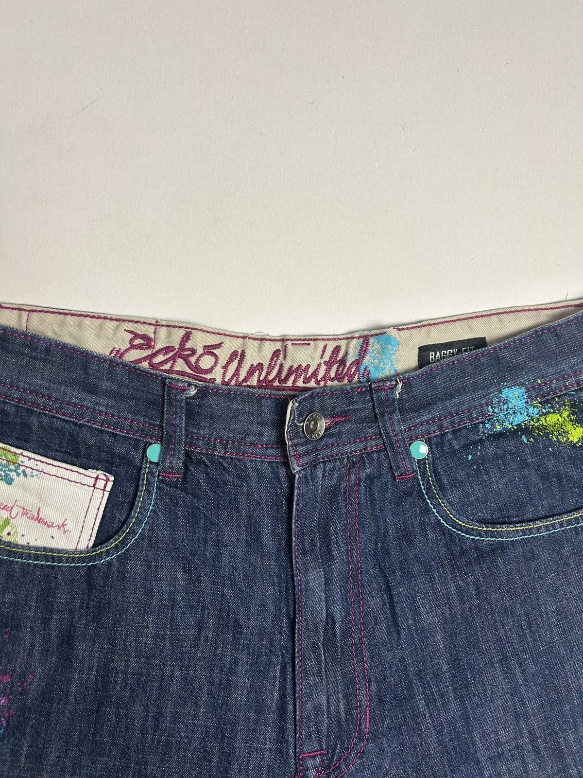 Ecko Unltd. × Vintage VTG Y2K Ecko Unltd. Printed Jorts Size US 34 / EU 50 - 2 Thumbnail