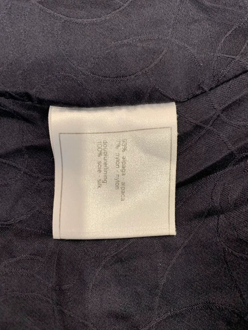 Chanel Chanel Vintage Black Wool Coat with CC Buttons Size S / US 4 / IT 40 - 8 Thumbnail