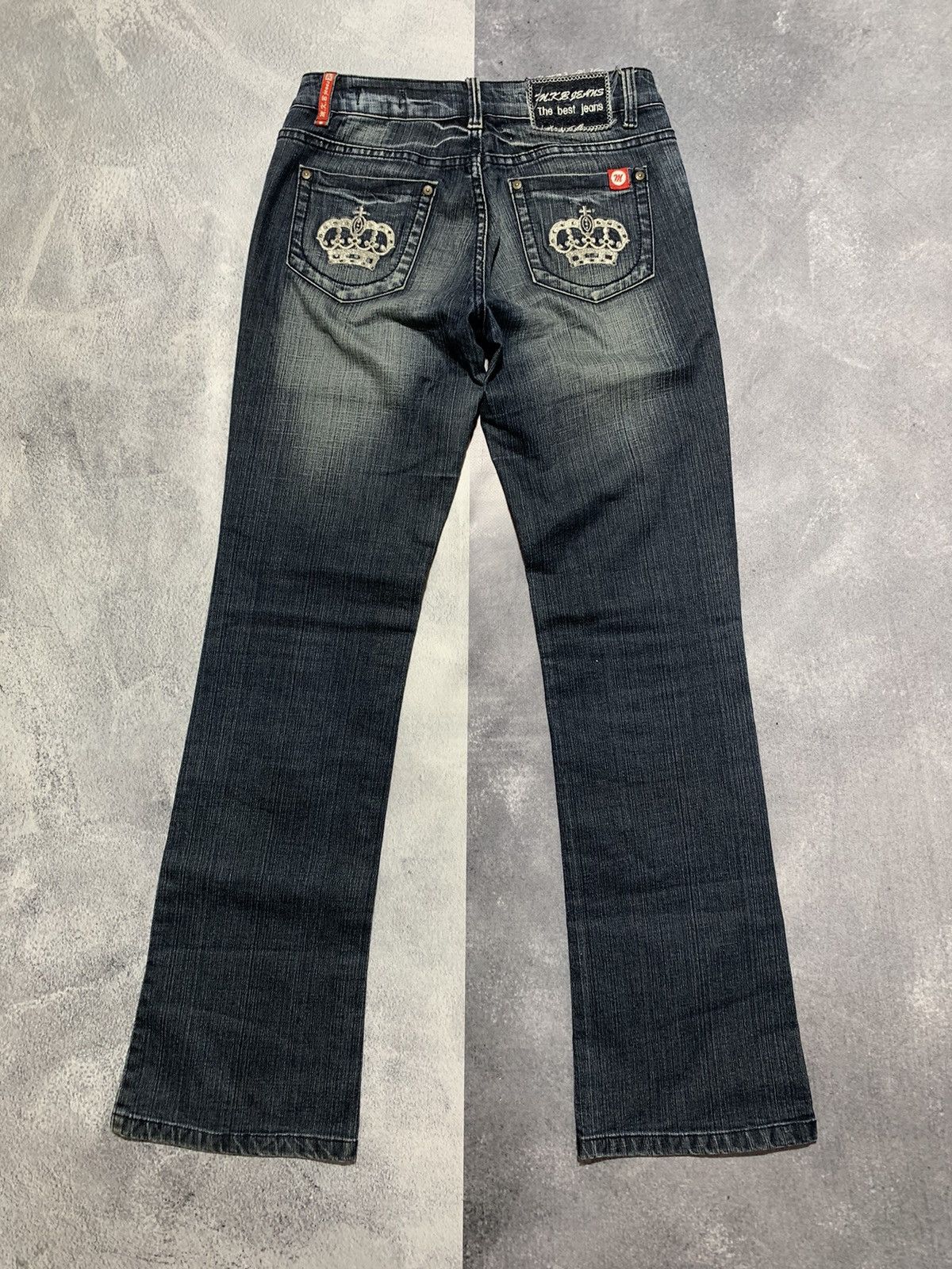 Japanese Brand × Vintage Vintage Y2K Japanese flared faded jeans denim size 28 Size 28" / US 6 / IT 42 - 1 Thumbnail
