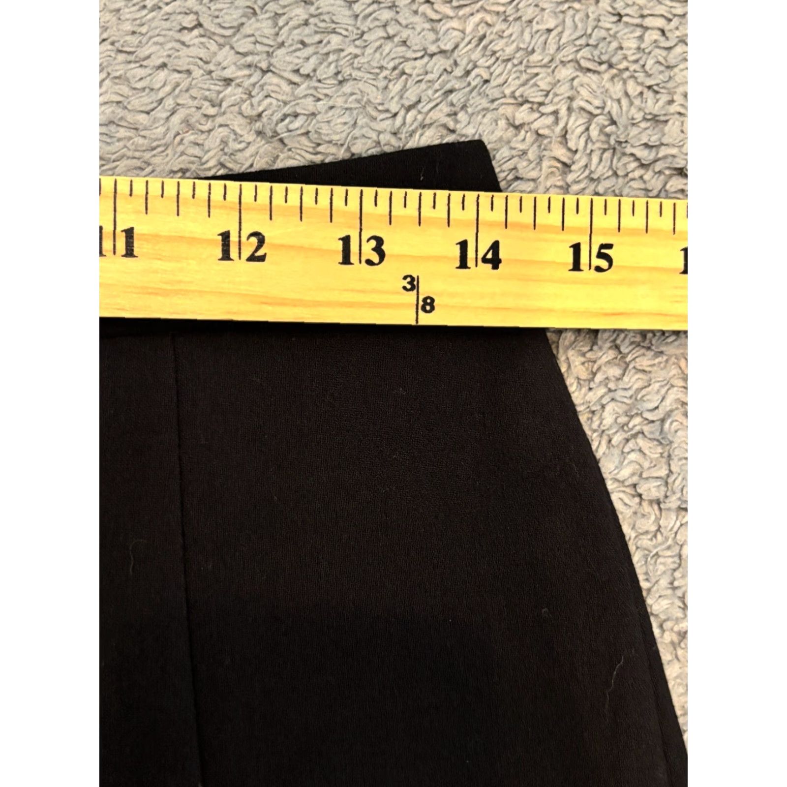 Express Express Skirt Women 6 Black Fit Flare Short Career Casual Size 28" / US 6 / IT 42 - 3 Thumbnail