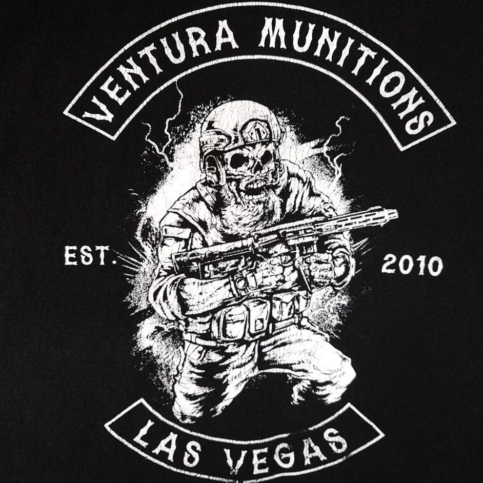 Vintage Ventura Munitions T Shirt Mens 2XL Black Skeleton Soldier 2nd Amendment Shirt Mens Black Skeleton Soldier 2nd Amendment Size US XXL / EU 58 / 5 - 5 Thumbnail